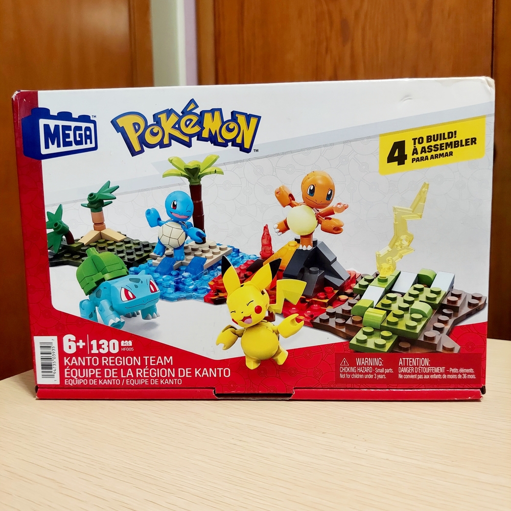 Pokémon Kanto Region Team Set -  Pikachu, Bulbasaur, Squirtle, Charmander